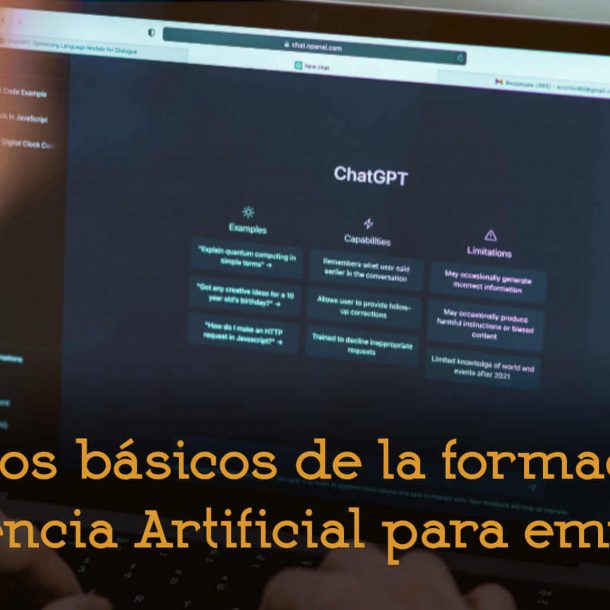 Aspectos básicos de la formación en Inteligencia Artificial para empresas formación bonificada fundae consultoría recursos humanos rrhh talento desarrollo selección adelantta